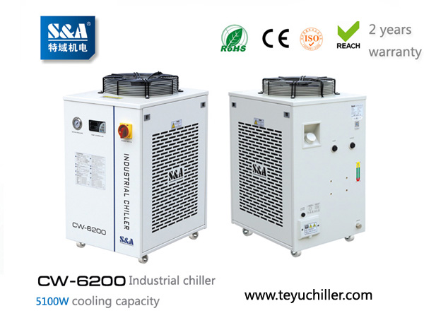 S&A water chiller system for cooling wire edm machines