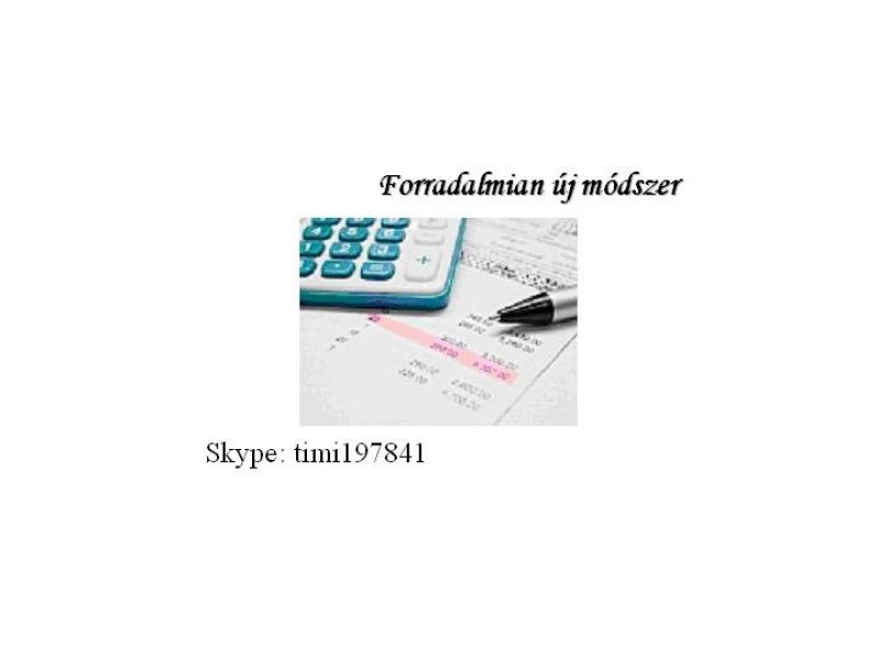 Forradalmian j mdszer otthoni tvmunkban a srga csekkek kifizetsre