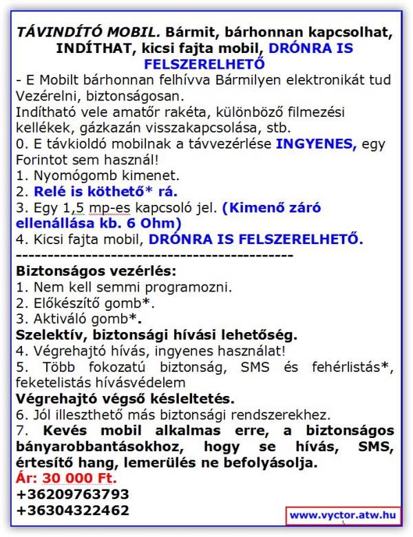 TVINDT MOBIL. Brmit, brhonnan kapcsolhat, INDTHAT, kicsi fajta mobil, DRNRA IS FELSZERELHETŐ